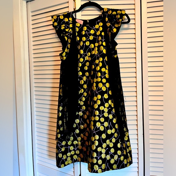 Giamba Paris Resort 2016 (Giambattista Valli) cherry print black minidress - Picture 1 of 10